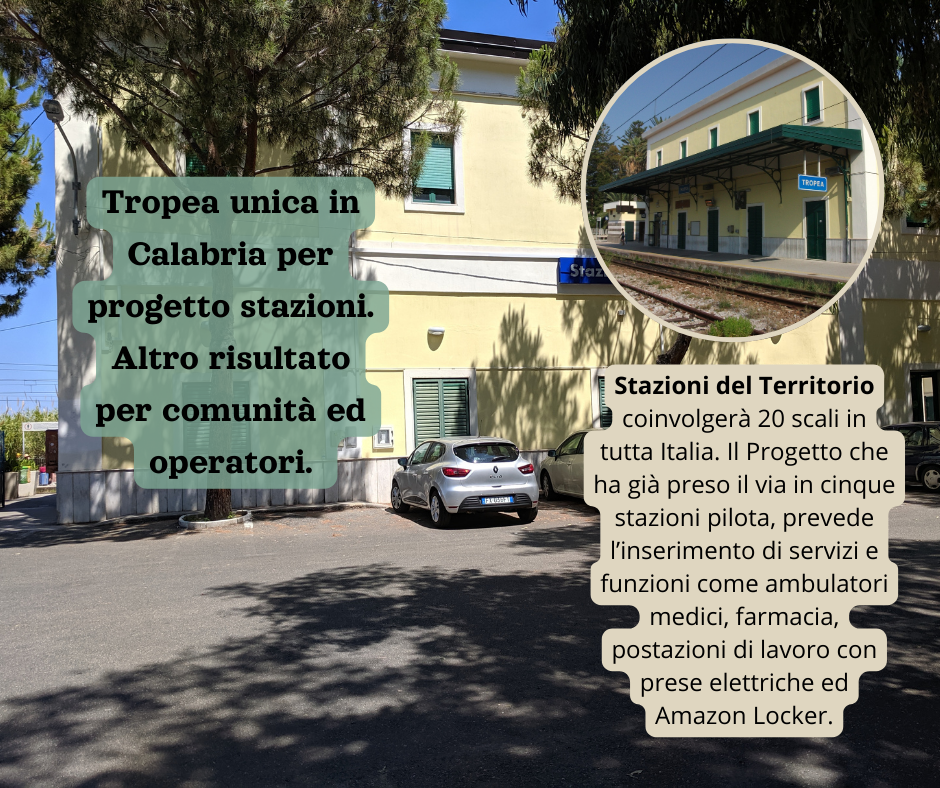 Tropea unica in Calabria per progetto stazioni